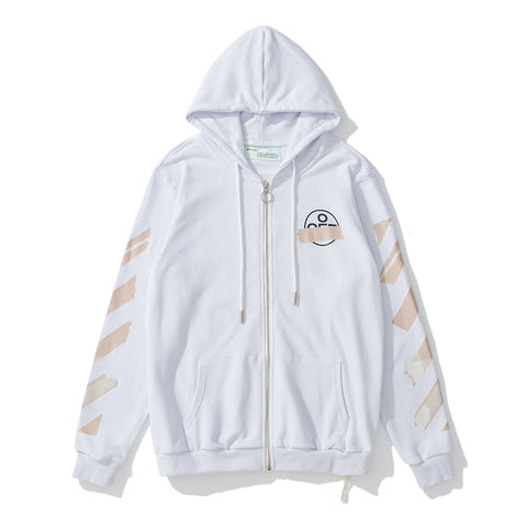 Off White Hooded Coat