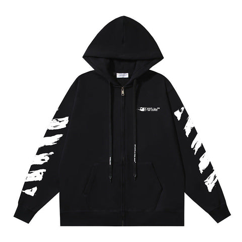 Off White Hooded Coat