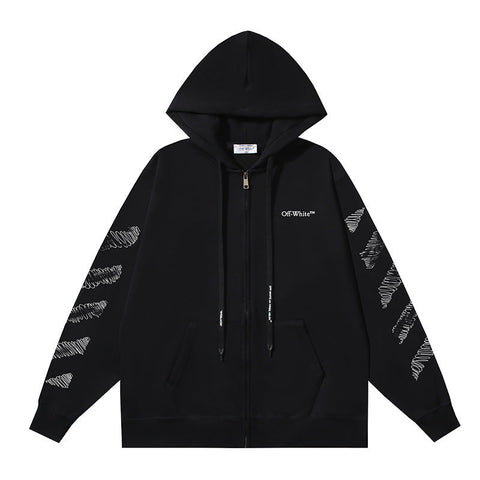 Off White Hooded Coat
