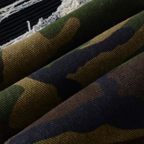 Camouflage Ripped Jeans