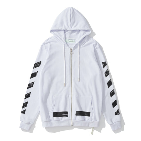 Off White Hooded Coat