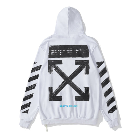 Off White Hooded Coat